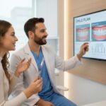 Orthodontist explaining digital smile design treatment plan visually in kolkata.