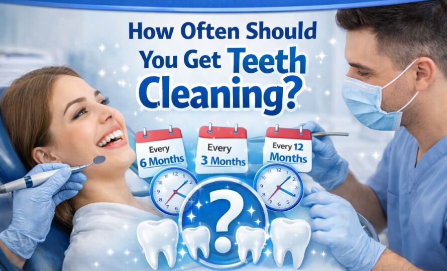 How Often Should You Get Teeth Cleaning 10 How often should you get teeth cleaning showing dentist performing professional dental cleaning with recommended 3, 6 and 12 month intervals