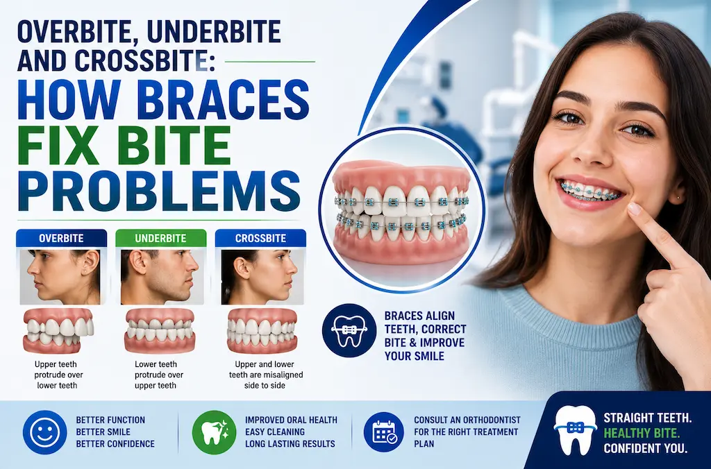 Overbite, Underbite and Crossbite: How Braces Fix Bite Problems 17 Overbite, Underbite and Crossbite: How Braces Fix Bite Problems