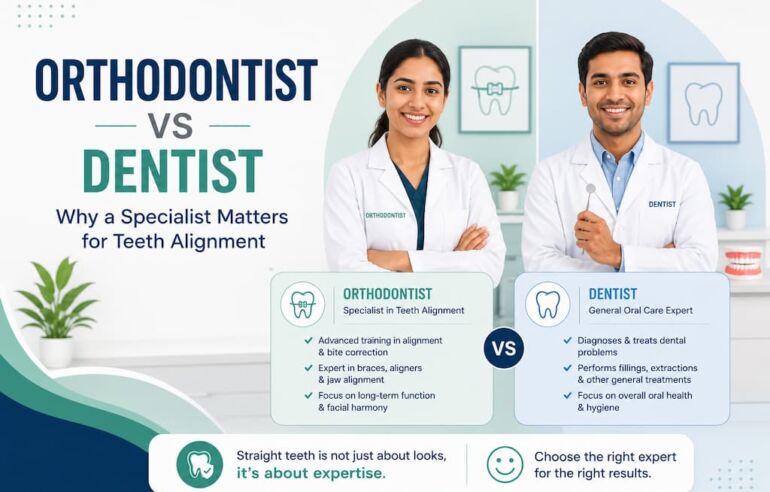 Orthodontist vs Dentist: Why a Specialist Matters for Teeth Alignment